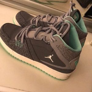 Real Jordan’s: mint, white, and dark/grey